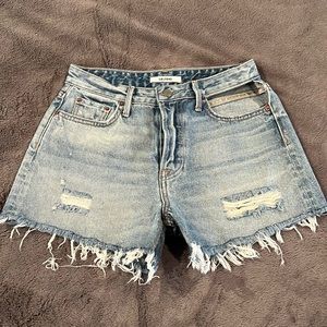 Grlfrnd Helena high rise denim shorts